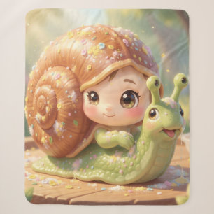 The Snail and the Magic of the Petals.4 Sherpa Blanket