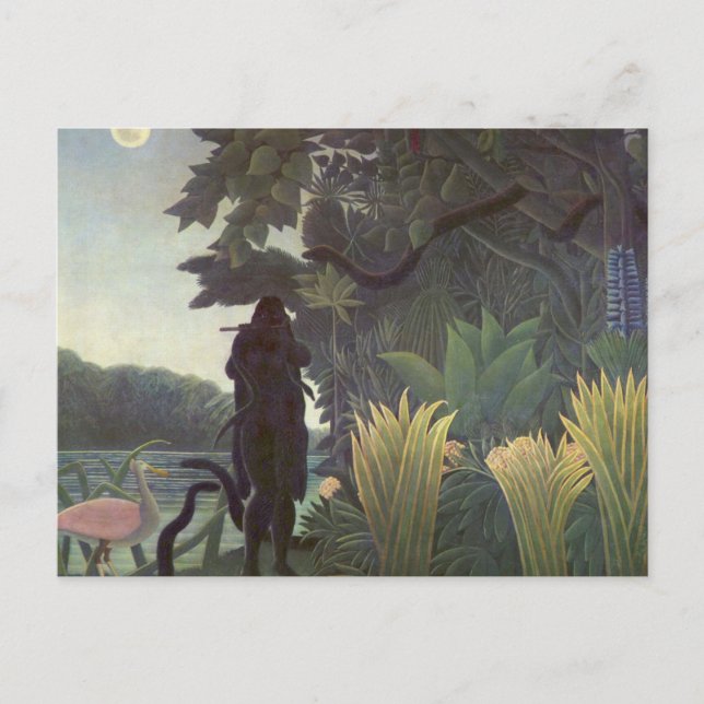 The Snake Charmer by Henri Rousseau Postcard (Front)