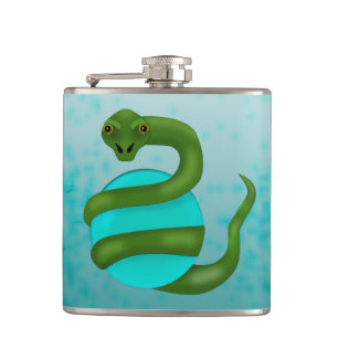 The Snake Hip Flask