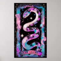 The Snake Tarot Card Witchy Poster
