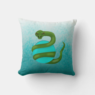 The Snake Throw Pillow