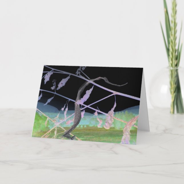 "The Snake's Farewell" Transformed Snakeskin Card (Front)