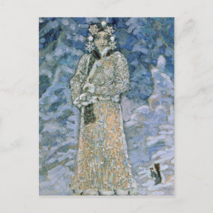 The Snow Maiden, a sketch for the Opera Postcard