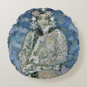 The Snow Maiden, a sketch for the Opera Round Pillow