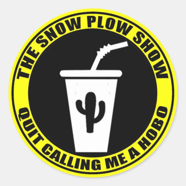 The Snow Plow Show Classic Round Sticker (Front)