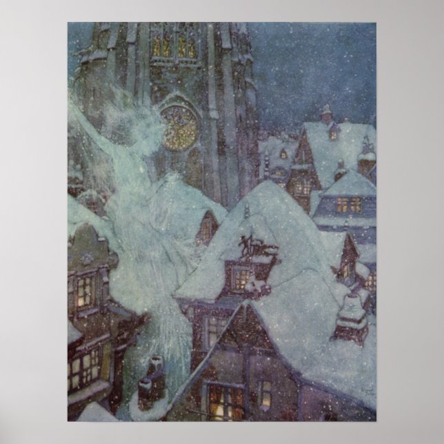 the snow queen by Edmund Dulac Poster (Front)