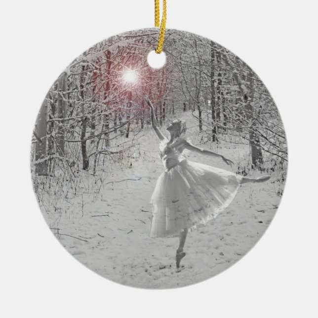 The Snow Queen Ceramic Ornament (Front)