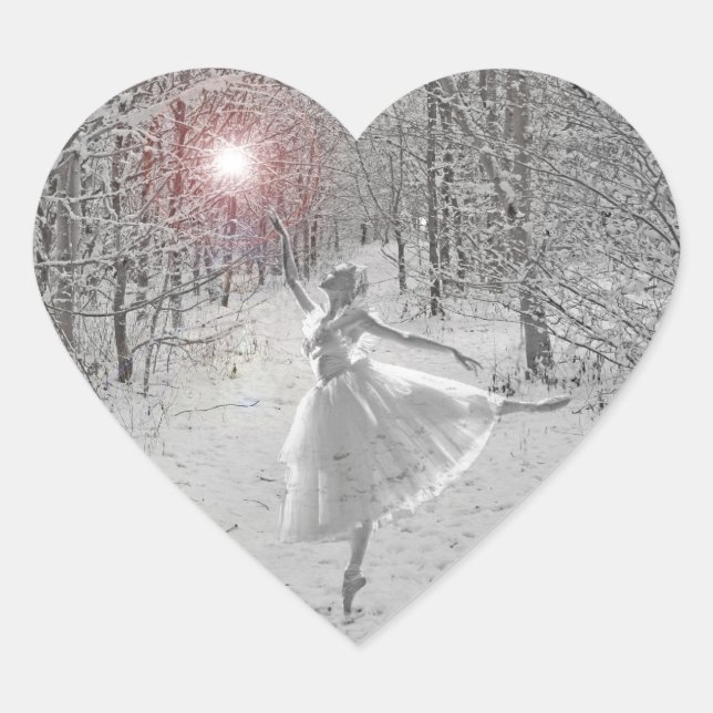 The Snow Queen Heart Sticker (Front)