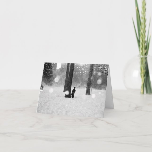 'The Snow Storm' Holiday Card - Blank (Front)