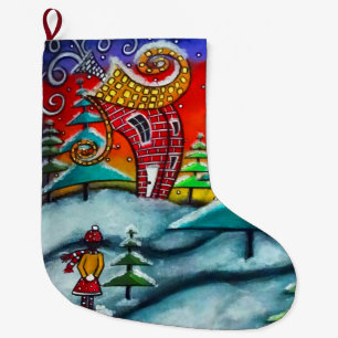 The Snowball Fight Christmas Stocking