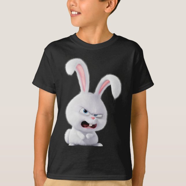 The Snowball Rabbit Design T-Shirt (Front)