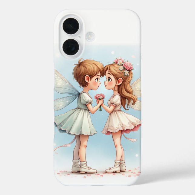 The snowflake fairy iPhone 16 Cases (Back)