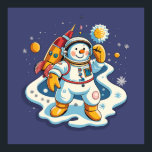 The Snowman is an astronaut at Christmas Poster<br><div class="desc">The Snowman is an astronaut at Christmas</div>
