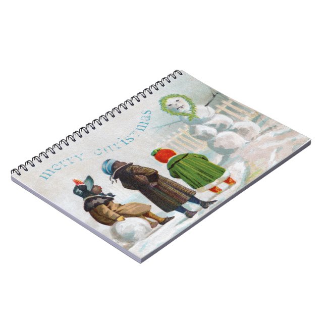 The Snowman Spiral Photo Notebook (Left Side)