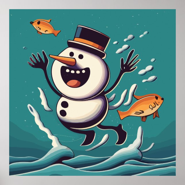 The Snowman swims  Poster (Front)