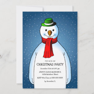 The Snowmans Christmas Party Invitation