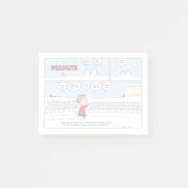 The Snowmen Welcome Linus Post-it Notes (Front)