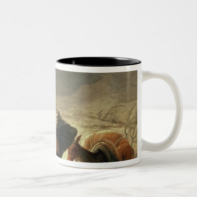 The Snowstorm, 1786-87 Two-Tone Coffee Mug (Right)