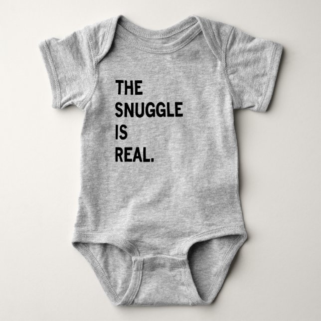 The Snuggle is Real Baby Romper (Front)