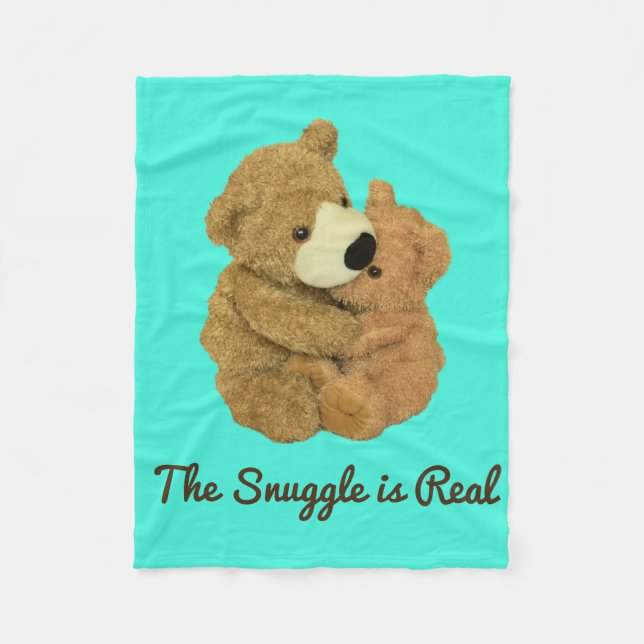 The Snuggle is Real Fleece Blanket (Front)