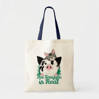 The Snuggle Is Real Juggling Daisies Tote Bag