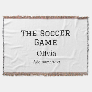 the soccer game football name fifa world cup year throw blanket