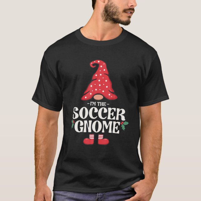 The Soccer Gnome Funny Family Matching Group T-Shirt (Front)