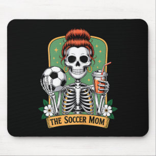 The Soccer Mom Tarot Card Skeleton Game Day Proud Mouse Pad