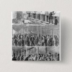 The Society of Friends' Soup Kitchen 2 Inch Square Button
