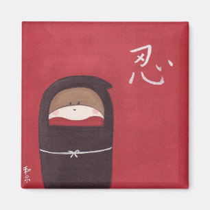 The Sock Monkey Ninja Magnet