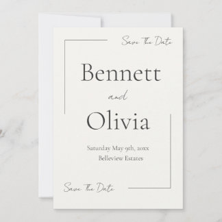 The Soft Season Wedding Save The Date 