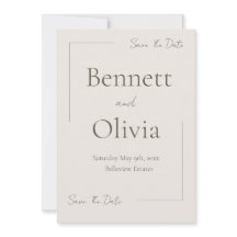 The Soft Season Wedding Save The Date 