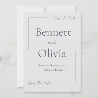 The Soft Season Wedding Save The Date 