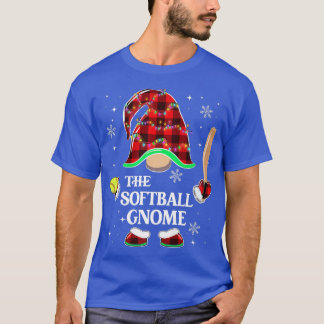 The Softball Gnome 2022 Christmas Pajama Matching  T-Shirt