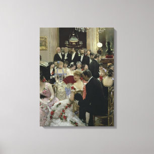 The Soiree, c.1880 Canvas Print