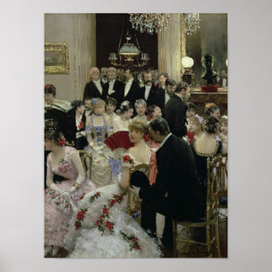 The Soiree, c.1880 Poster