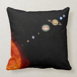 The Solar System 2 Throw Pillow