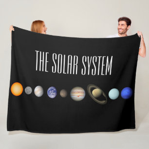 The Solar System Fleece Blanket