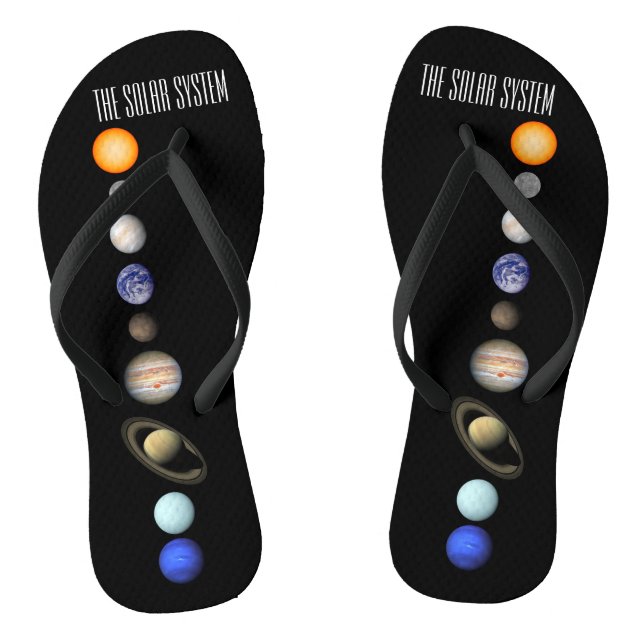 The Solar System Flip Flops (Footbed)