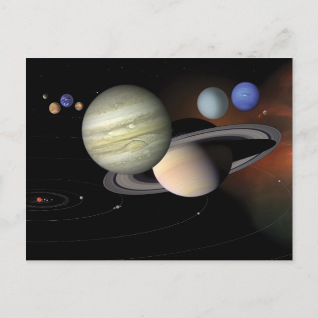"The Solar System" postcard (Front)