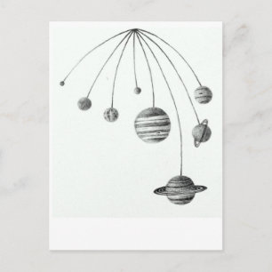 The Solar System Print Postcard