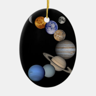 The solar system range our planets ceramic ornament
