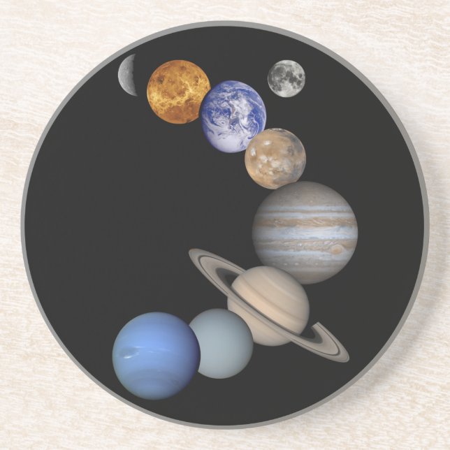 The solar system range our planets coaster (Front)