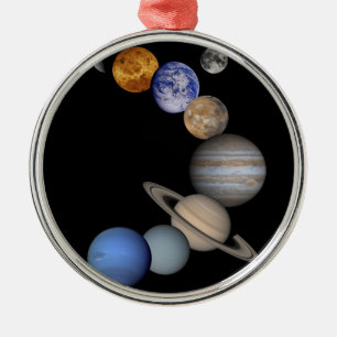 The solar system range our planets metal ornament