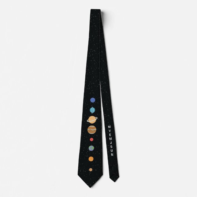 The Solar System's Major Planets Tie (Front)
