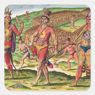 The Soldiers of Outina Marching to Cut Square Sticker