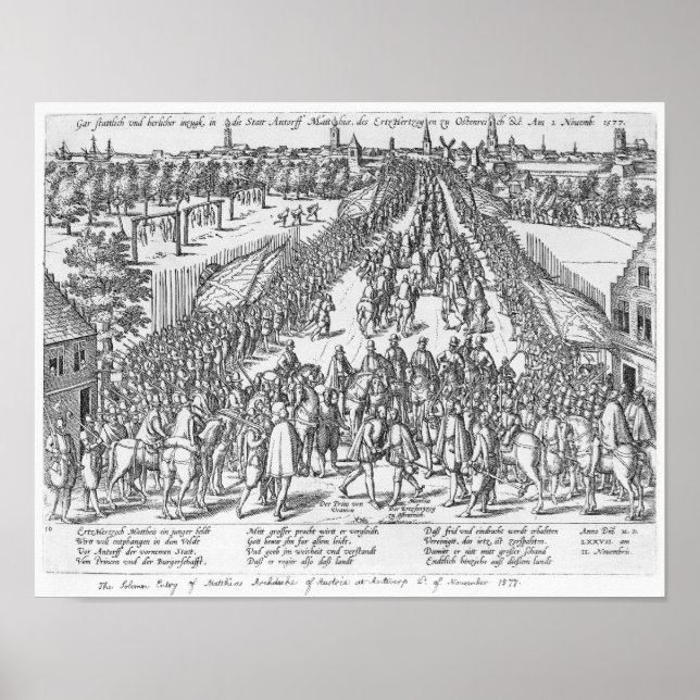 The Solemn entry of Matthias Poster (Front)