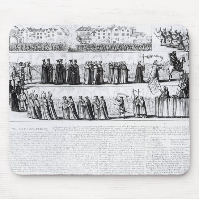The Solemn Mock Procession Mouse Pad (Front)