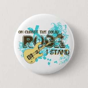 The Solid Rock 2 Inch Round Button