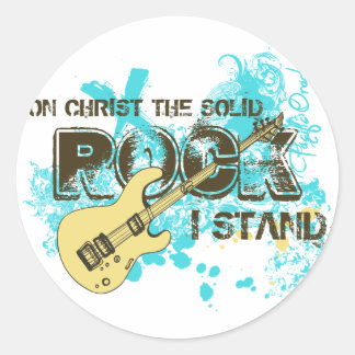 The Solid Rock Classic Round Sticker
